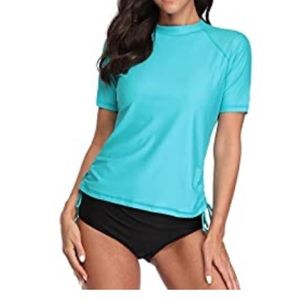 Pool blue swim shirt